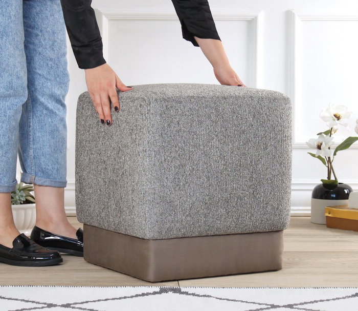 Atelier Del Sofa Puf Borgot - Mink